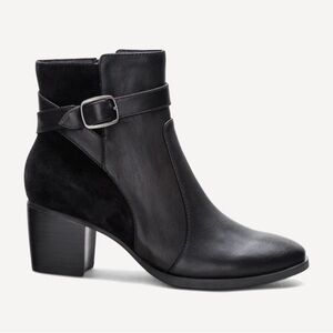 New Aetrex Rebecca Black Heel Boot Women's Black Ankle Boots, Size 10.5-11